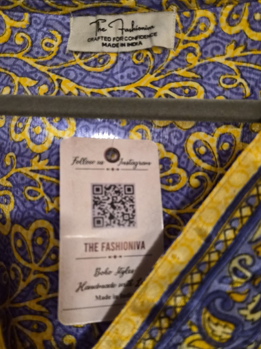 NWT, 100% Crepe Silk Light Blue and Yellow Floral Maxi Dress - Picture 3 of 8